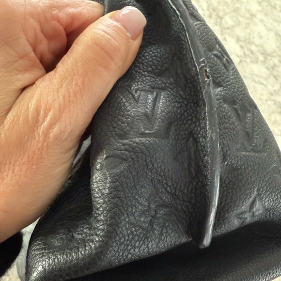 Louis Vuitton Black Monogram Bag with Gold Accents - Picture 12 of 12